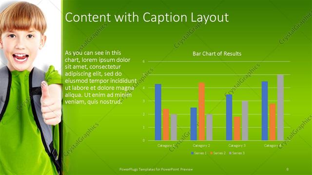 Content with Caption presentation slide layout