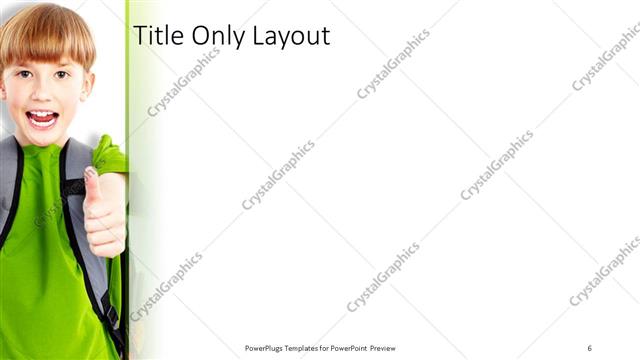 Title Only presentation slide layout