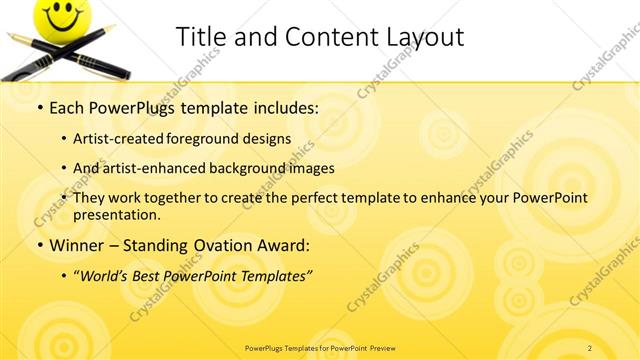 Title and Content presentation slide layout