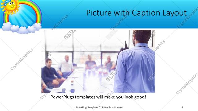 Picture with Caption presentation slide layout