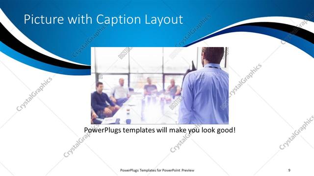 Picture with Caption presentation slide layout