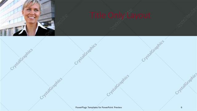 Title Only presentation slide layout