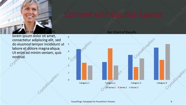 Content with Caption presentation slide layout