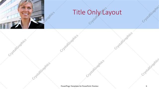 Title Only presentation slide layout