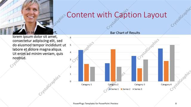 Content with Caption presentation slide layout