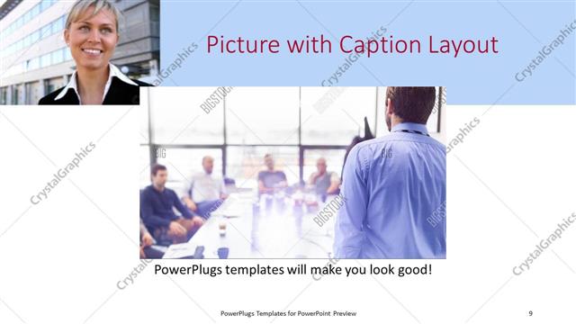 Picture with Caption presentation slide layout