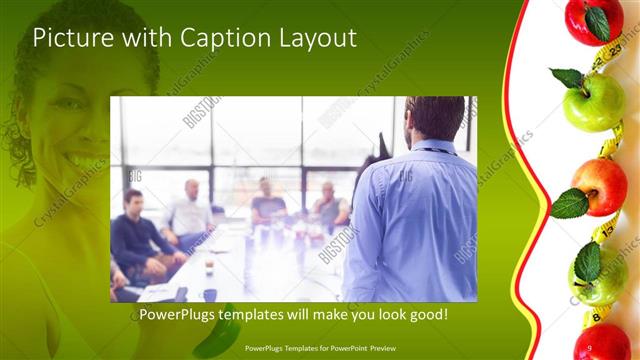 Picture with Caption presentation slide layout