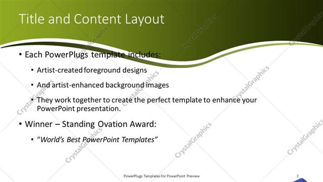 Title and Content presentation slide layout