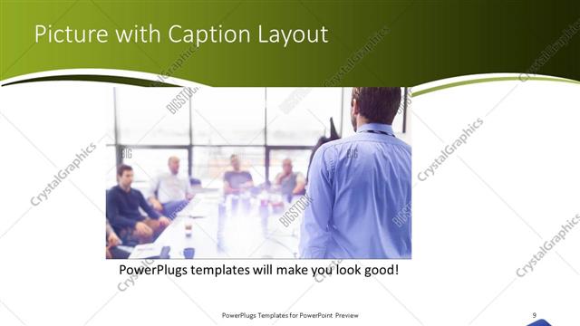 Picture with Caption presentation slide layout