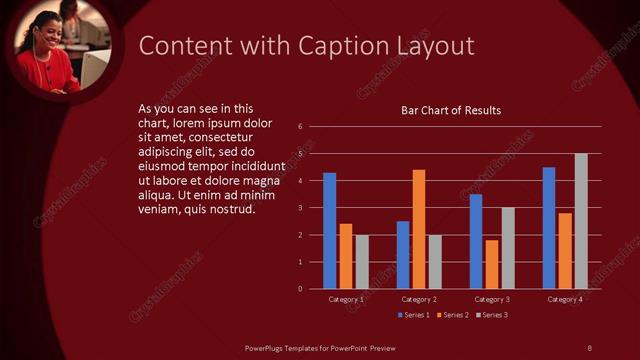 Content with Caption presentation slide layout