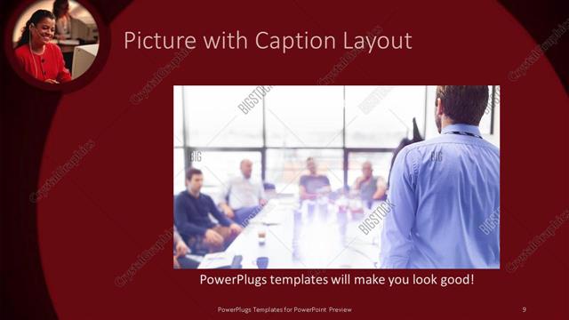 Picture with Caption presentation slide layout