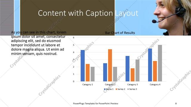 Content with Caption presentation slide layout