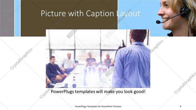Picture with Caption presentation slide layout