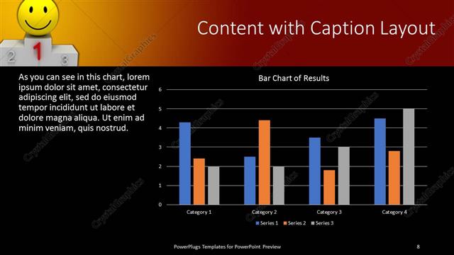 Content with Caption presentation slide layout