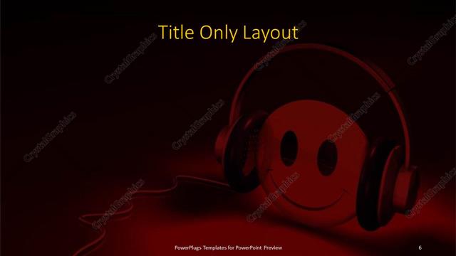 Title Only presentation slide layout
