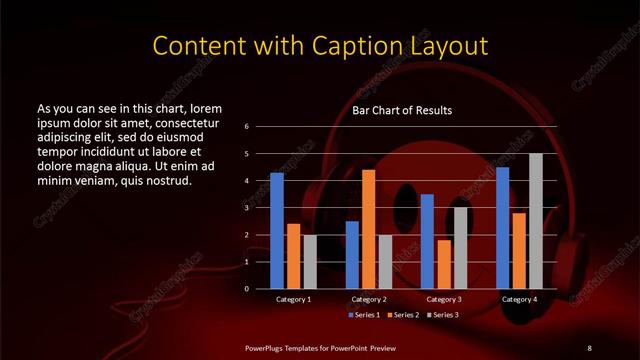 Content with Caption presentation slide layout