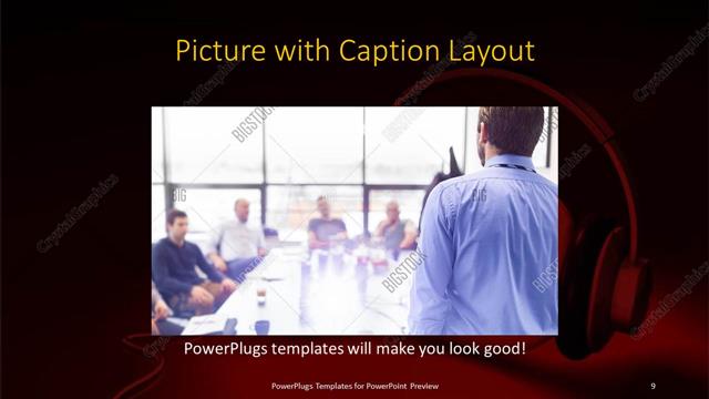 Picture with Caption presentation slide layout