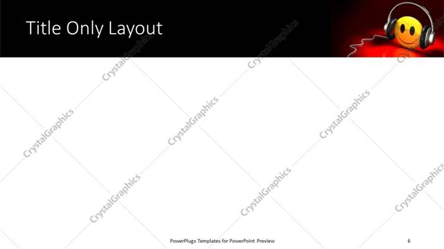 Title Only presentation slide layout