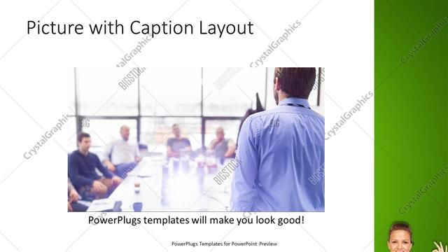 Picture with Caption presentation slide layout