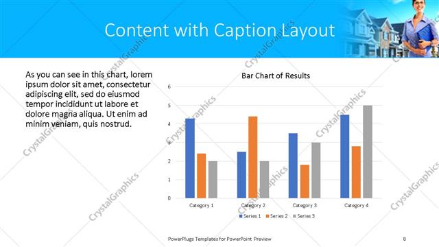 Content with Caption presentation slide layout