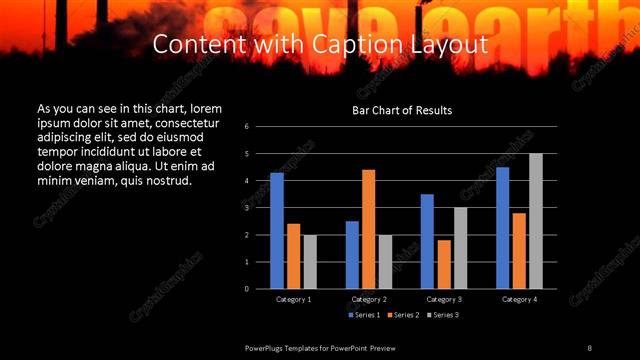 Content with Caption presentation slide layout