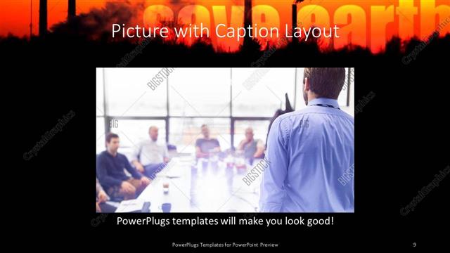 Picture with Caption presentation slide layout