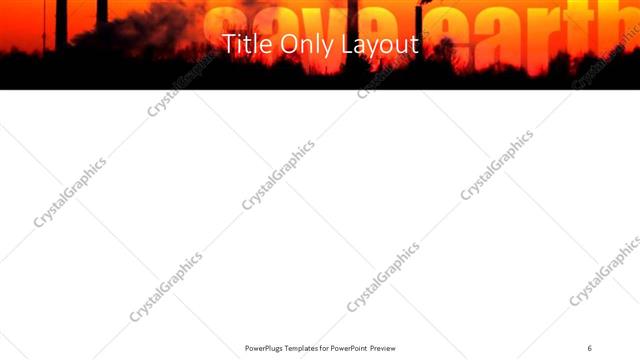 Title Only presentation slide layout