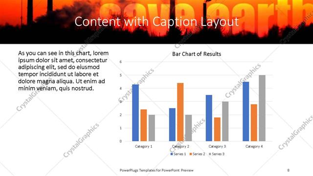 Content with Caption presentation slide layout