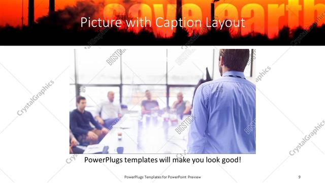 Picture with Caption presentation slide layout