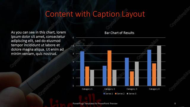 Content with Caption presentation slide layout