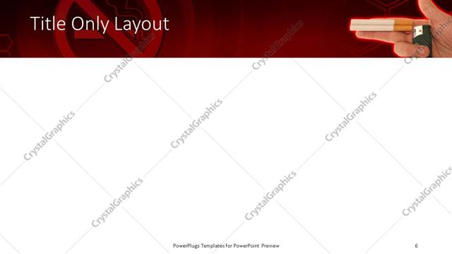 Title Only presentation slide layout