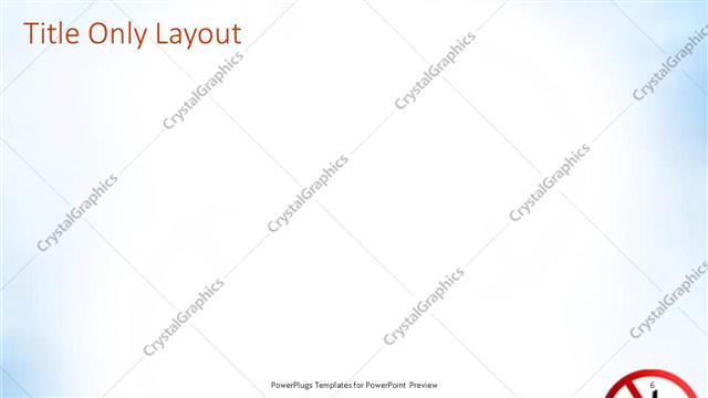 Title Only presentation slide layout