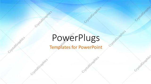  Presentation with blue waves - Smooth abstract blue colored waves with white color