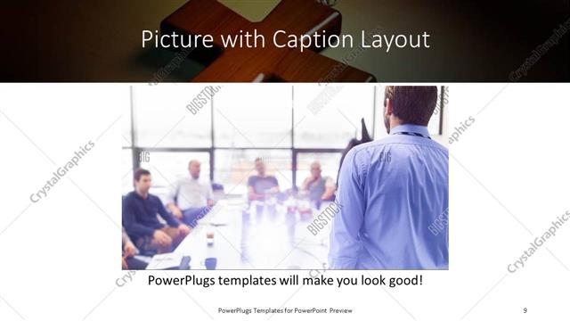 Picture with Caption presentation slide layout