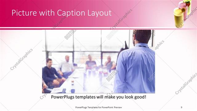 Picture with Caption presentation slide layout