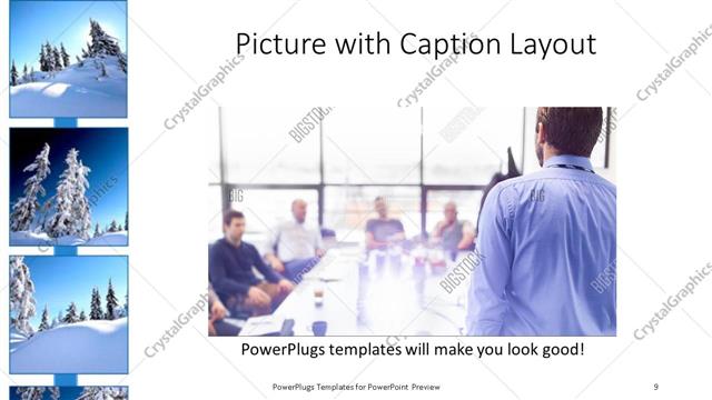 Picture with Caption presentation slide layout