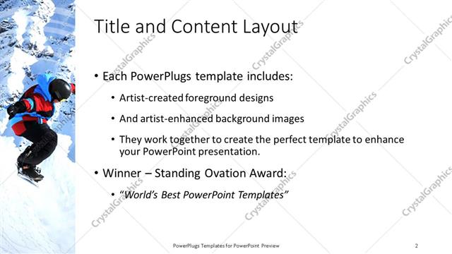 Title and Content presentation slide layout