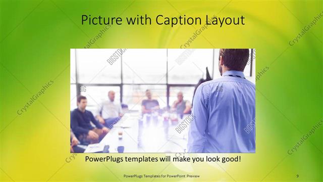 Picture with Caption presentation slide layout