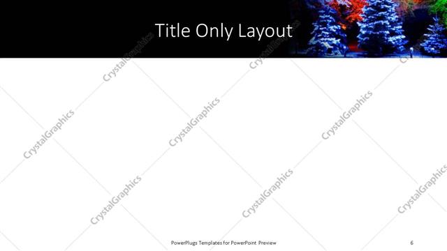 Title Only presentation slide layout