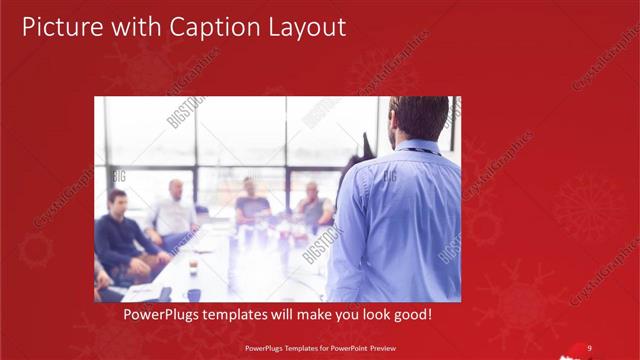 Picture with Caption presentation slide layout