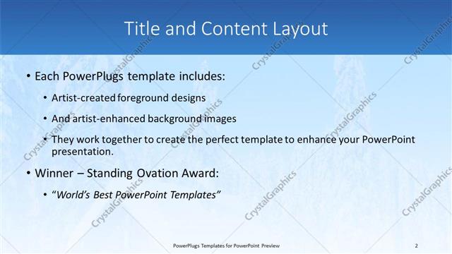 Title and Content presentation slide layout