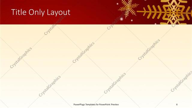 Title Only presentation slide layout