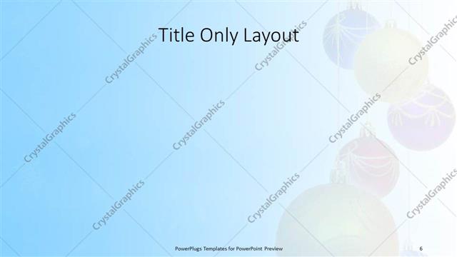 Title Only presentation slide layout