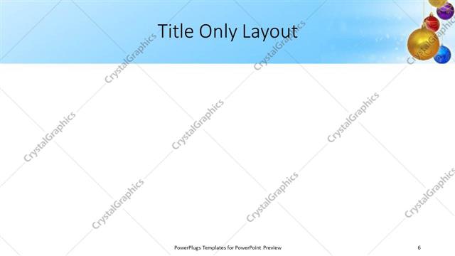 Title Only presentation slide layout