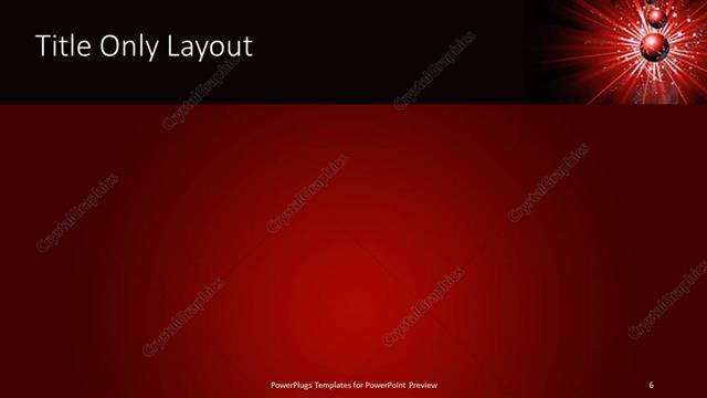 Title Only presentation slide layout