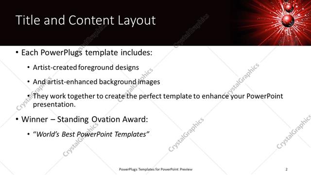 Title and Content presentation slide layout
