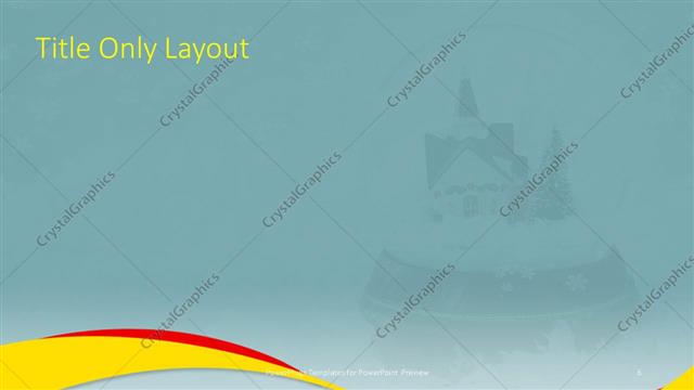 Title Only presentation slide layout