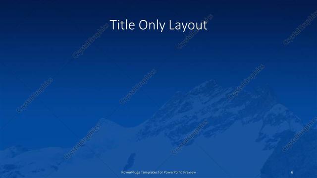 Title Only presentation slide layout