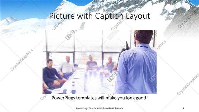 Picture with Caption presentation slide layout