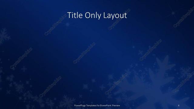 Title Only presentation slide layout